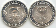 Deutschland 10 Euro BRD 10 Euro Silber 2007 D 100. Todestag Wilhelm Busch st -