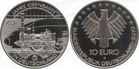 Deutschland 10 Euro BRD 10 Euro Silber 2010 D 175 J.Eisenbahn in Deutschland st -