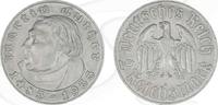 Drittes Reich Drittes Reich 2 RM 1933 A vz 450. Geburtstag Martin Luther 2 Reichsmark 1933 vorzüglich