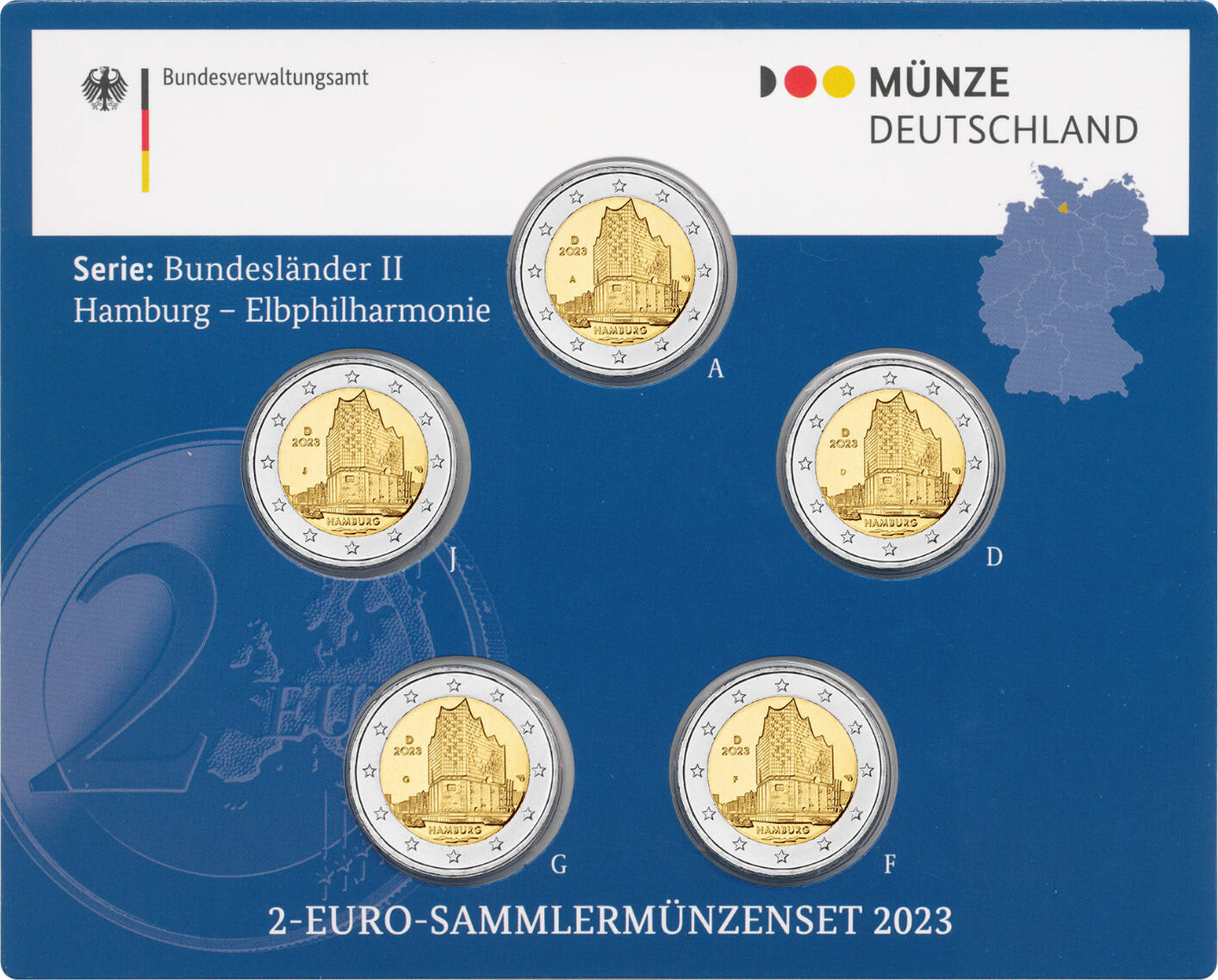 2 Euro 2023 Deutschland Stempelglanz