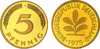 Deutschland 5 Pfennig Deutschland -