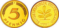 Deutschland 5 Pfennig Deutschland -