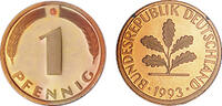 Deutschland 1 Pfennig Deutschland -