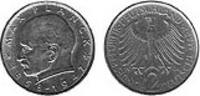 2 Deutsche Mark 1964 Deutschland Deutschland circuliert