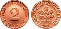 Deutschland 2 Pfennig Deutschland -