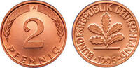 Deutschland 2 Pfennig Deutschland -