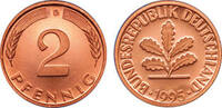 Deutschland 2 Pfennig Deutschland -