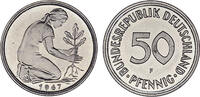 50 Pfennig 1967 50 Pfennig Kursmünze 50 Pfennig Kursmünze Polierte Platte