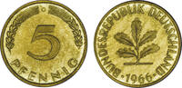 5 Pfennig 1966 Deutschland Deutschland Polierte Platte