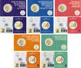 Frankreich 5 x 2 Euro Frankreich -