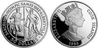 50 Dollars 1989 Cook Inseln Polierte Platte