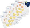 5 x 3,88 Euro 2002 Deutschland Euro-KMS 2002 Deutschland Euro-KMS 2002 Stempelglanz
