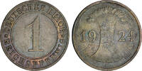 1 Reichspfennig 1924 Jaeger 313 Jaeger 313 sehr schön