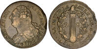 2 Sols 1792 Frankreich Frankreich Zainende, sehr schön