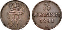 Mecklenburg-Schwerin, Herzogtum 3 Pfennig Mecklenburg-Schwerin, Herzogtum -
