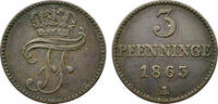 Mecklenburg-Schwerin, Herzogtum 3 Pfennig Mecklenburg-Schwerin, Herzogtum -