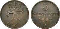 Mecklenburg-Schwerin, Herzogtum 3 Pfennig Mecklenburg-Schwerin, Herzogtum -