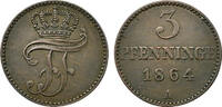 Mecklenburg-Schwerin, Herzogtum 3 Pfennig Mecklenburg-Schwerin, Herzogtum -