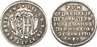 MEMMINGEN Silberabschlag vom Dukaten 1730 MEMMINGEN sehr sch&ouml;n 90,00 EUR  zzgl. 4,90 EUR Versand