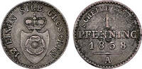 Lippe 1 Pfennig 1858 Lippe sehr sch&ouml;n 15,00 EUR  zzgl. 4,90 EUR Versand