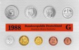 Deutschland DM-KMS 1988 10,68 Deutsche Mark Deutschland DM-KMS 1988 -