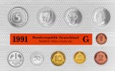 Deutschland DM-KMS 1991 12,68 Deutsche Mark Deutschland DM-KMS 1991 -
