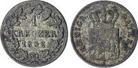 1 Kreuzer 1852 Bayern, Herzogtum sehr schön