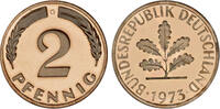 2 Pfennig 1973 Deutschland Polierte Platte