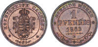 Sachsen, Albertiner 1 Pfennig Sachsen, Albertiner -