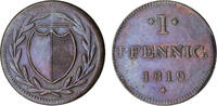 1 Pfennig 1819 Frankfurt/Main, Stadt sehr schön +