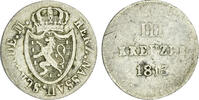 3 Kreuzer 1813 Nassau, Herzogtum Nassau, Herzogtum Prägeschwäche, sehr schön