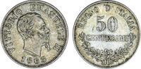 50 Centesimi 1863 Italien vorzüglich