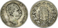 1 Lira 1884 Italien schön - sehr schön