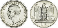 5 Lire 1928 Italien vorzüglich -