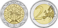 2 Euro 2020 Frankreich Frankreich bankfrisch