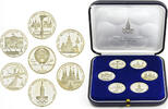 6 x 1 Rubel 1977 - 1980 Russland Russland Polierte Platte -