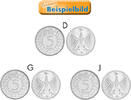 5 DM Kursmünze Silber 5 Deutsche Mark 5 DM Kursmünze Silber -