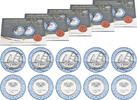 Deutschland 5x 10 Euro Deutschland -