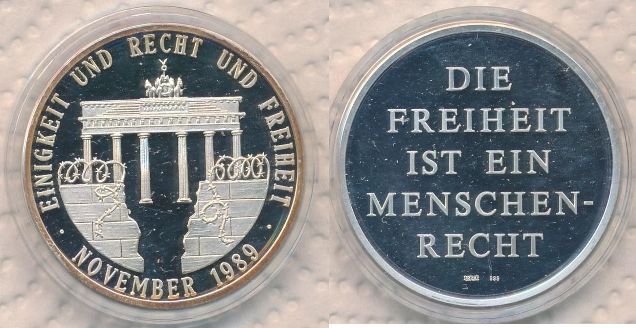 Deutschland Einigkeit Und Recht Und Freiheit Münze Deutschland 1989 Moderne Medaille Einigkeit und Recht und Freiheit
