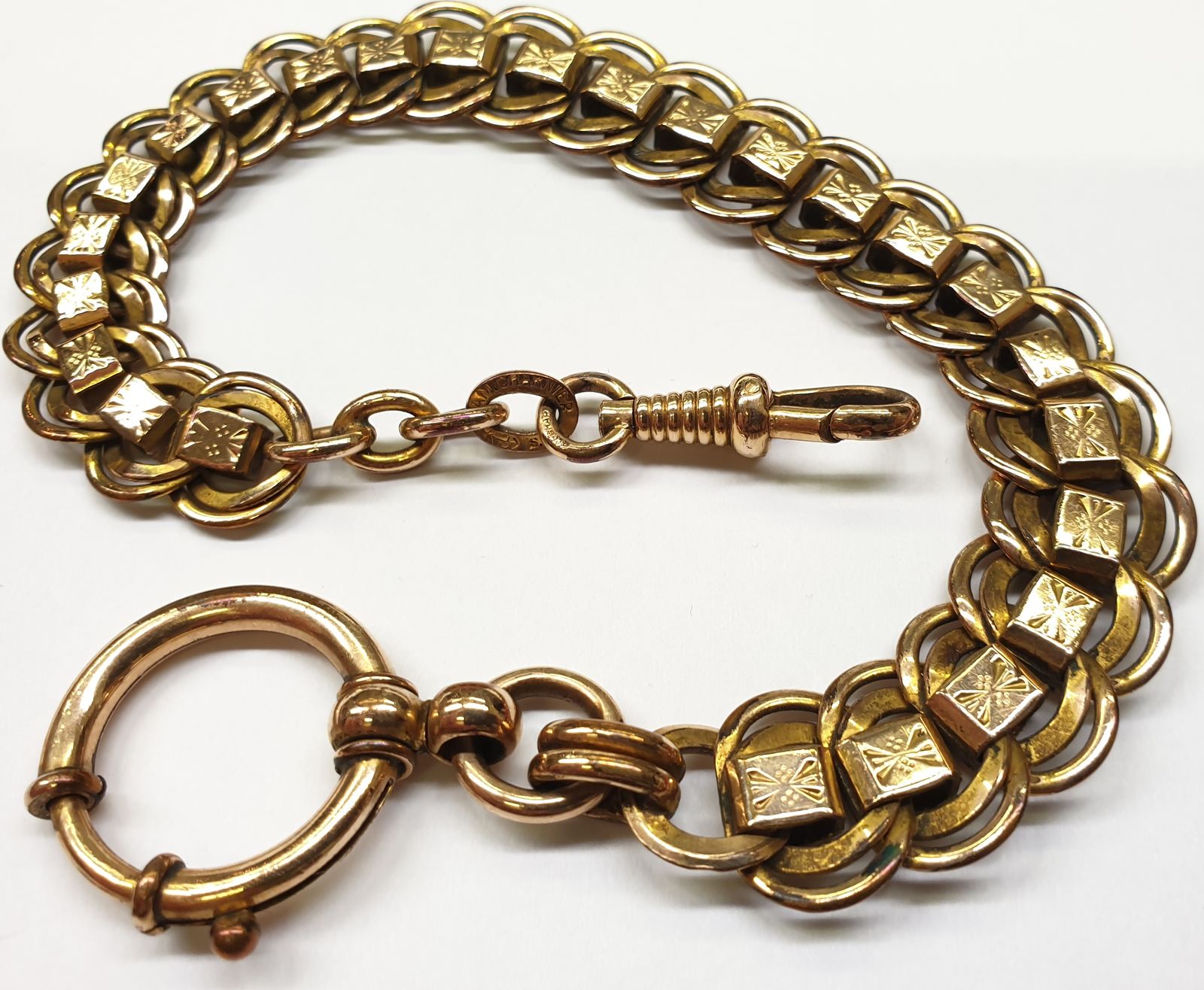 Antike Uhr Kette Uhrenkette für Taschenuhr Double Charnier