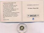 Deutschland Medaille Goldmedaille 2014 25 Jahre Mauerfall Öffnung des Brandenburger Tores Polierte Platte PP