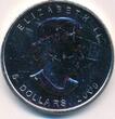 Canada 5 Dollars 2009 Münze Elisabeth II Maple Leaf Feinsilber 1 Unze in Hartplastikhülle bankfrisch unc