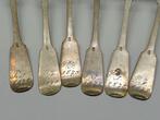 Deutschland Deutsches Reich Silberbesteck Antik Jugendstil 1875 6x Kaffeelöffel 625 er Silber Silberlöffel L: 14,3 cm mit normalen Gebrauchsspuren