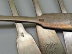 Deutschland Deutsches Reich Silberbesteck Antik Jugendstil 1875 6x Kaffeelöffel 625 er Silber Silberlöffel L: 14,3 cm mit normalen Gebrauchsspuren