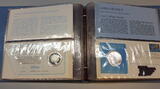 UNO 1976 Medaillen-Erstagsbriefe Serie 1 - 5 mit Sonderstempel,Briefmarke Polierte Platte