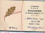 Deutschland Drittes Reich, Deutsches Reich II. Weltkrieg , Sportheft, Vereinsmeisterschaft 1938 Spielverein Hamborn 1907 e.V. Duisburg, Sportabzeichen, 1200m Lauf Jugend I