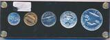 USA - Vereinigte Staaten v. Amerika U.S. Proof Set 1962 KMS, Kursmünzensatz, 5x Münzen unc