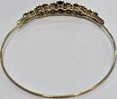Goldschmuck Gelbgold vintage 333er 8Kt Armreif Granat Granatarmreif Granatschmuck mit normalen Gebrauchsspuren.