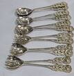 Besteck aus 800 er Silber Antikes Silberbesteck Hildesheimer Rose 12 teile Kuchenbesteck mit normalen Gebrauchsspuren.