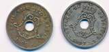 Belgien 5 Centimes 1903 1906 2x Münzen, Leopold II (1865-1909) ss